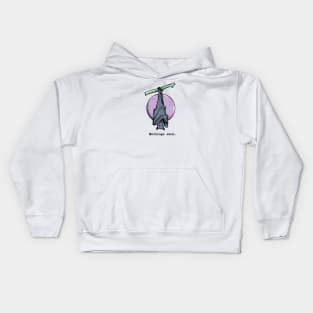 Mornings suck bat Kids Hoodie